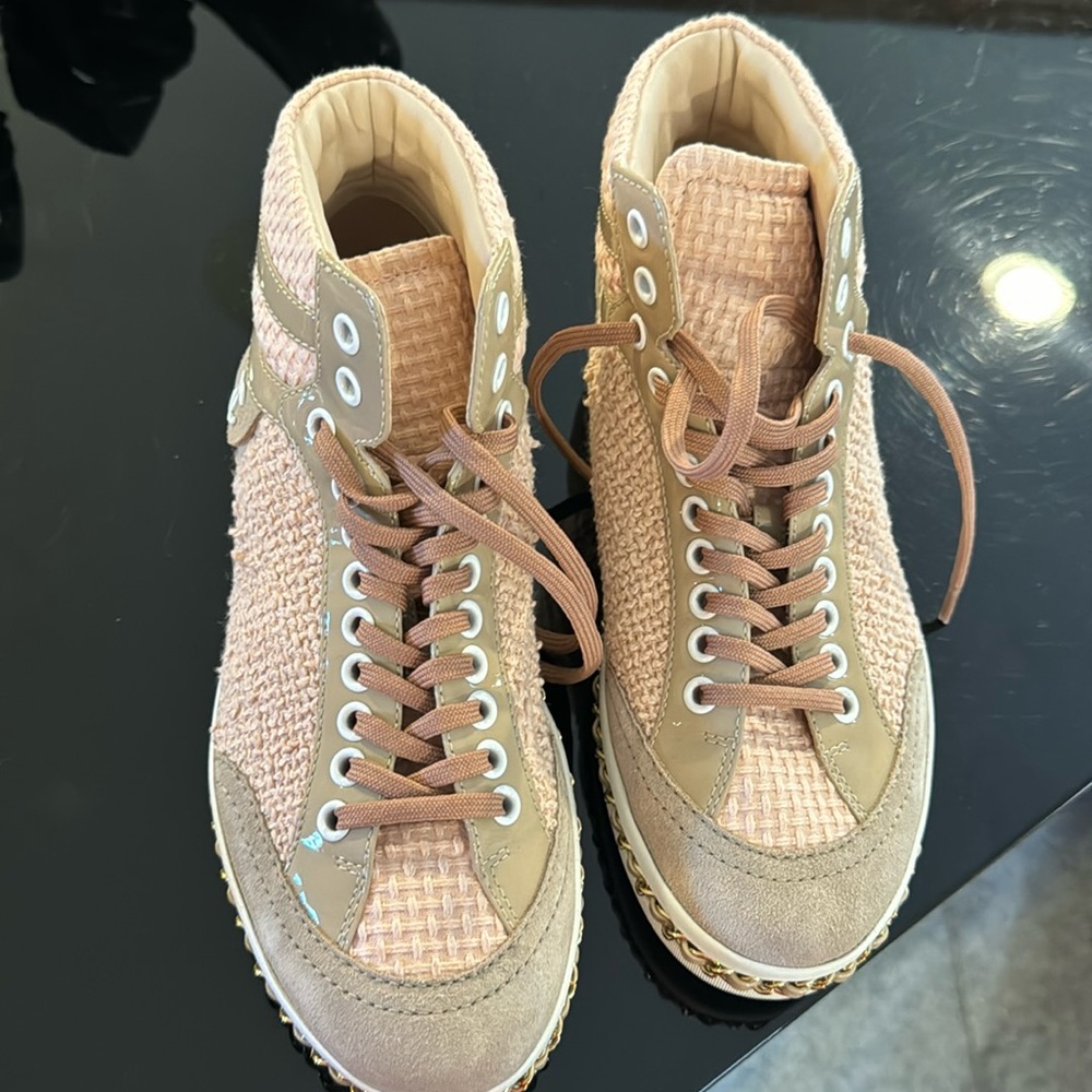 Chanel Pink Sneakers